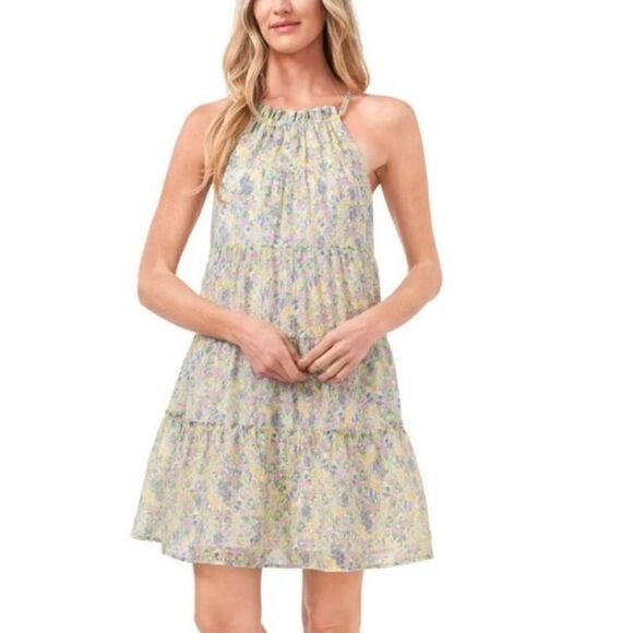 CeCe Ruffle Garden Muses Dress Medium NWT - Picture 2 of 5